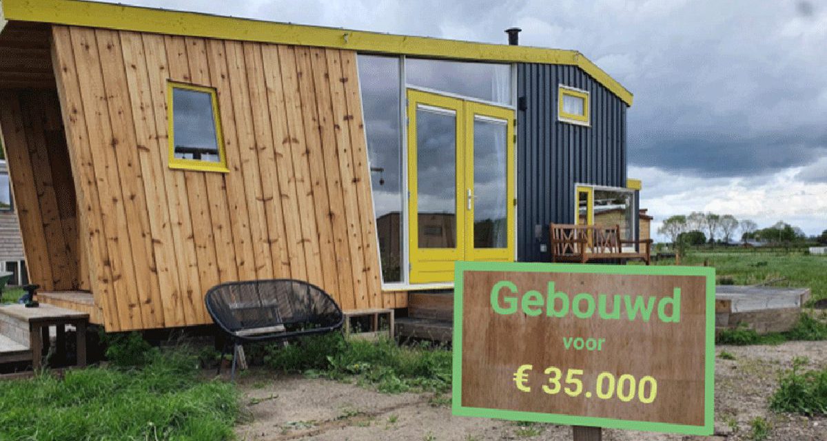 Wij bouwden ons tiny house voor 35.000 euro