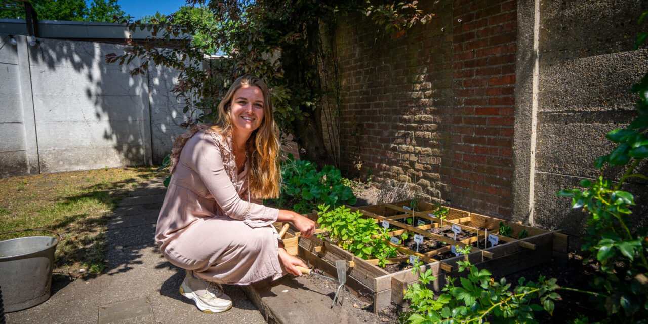 Lisanne woont klein met fikse tuin