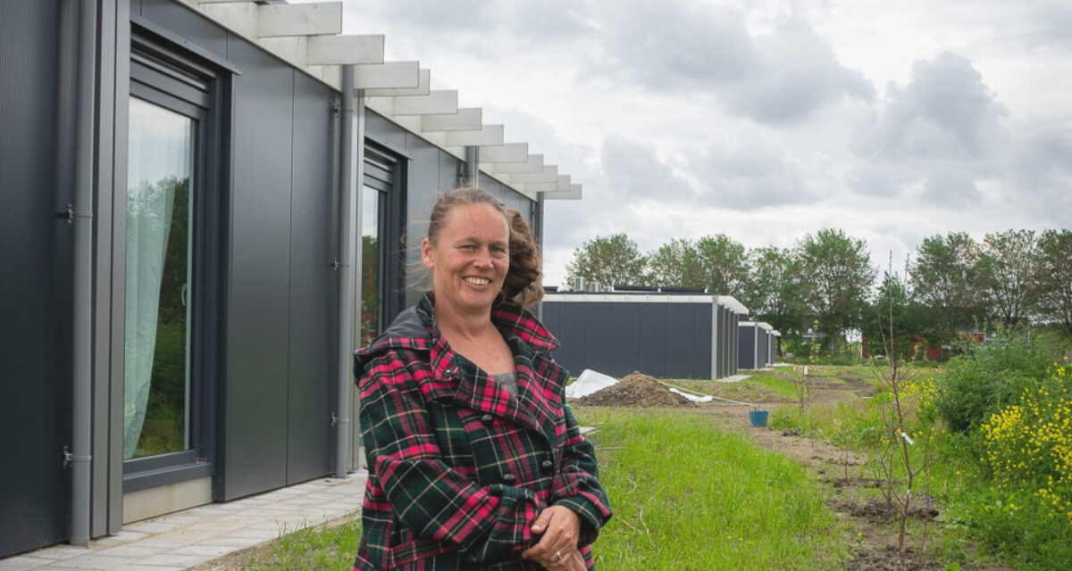 Bankslapers blij met tiny house